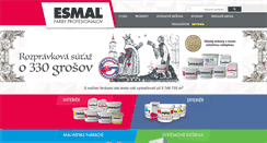 Desktop Screenshot of esmal.sk